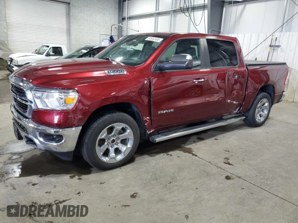 2019 Ram 1500 Big Horn/Lone Star with VIN 1C6SRFFT0KN586554, listed as a Copart auction lot 50652495 with 120,426 mi miles and Salvage Title. Bid and sale history available at carsss.com. Image 1.