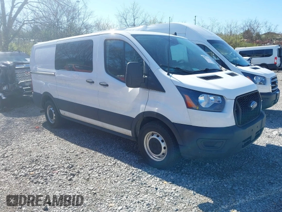 2021 Ford Transit Cargo with VIN 1FTYE1Y82MKA39767, listed as a IAAI auction lot 41799929 with 106,361 mi miles. Bid and sale history available at carsss.com. Image 1.
