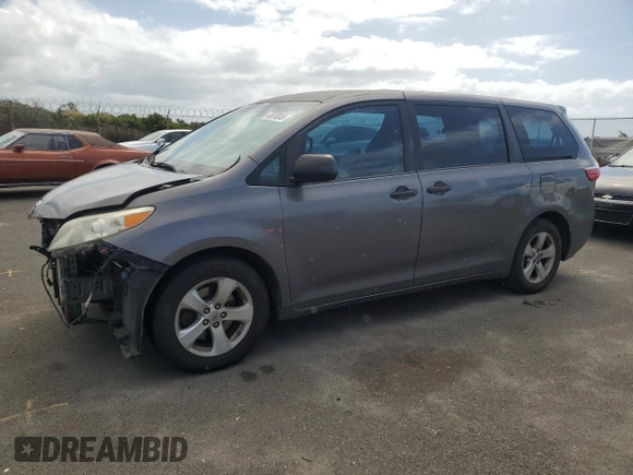 2015 Toyota Sienna L with VIN 5TDZK3DC0FS528361, listed as a Copart auction lot 48076245 with 167,079 mi miles and Salvage Title. Bid and sale history available at DreamBid. Image 1.