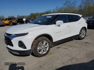 2020 Chevrolet Blazer LT z VIN 3GNKBCRS3LS604221, wystawiony jako Copart lot #53551365 z przebiegiem 43 043 mil mil oraz Szkoda całkowita • Salvage title. Historia ofert i sprzedaży dostępna na DreamBid. Obrazek 1.