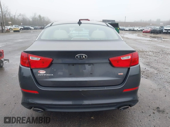 2015 Kia Optima LX with VIN KNAGM4A73F5625605, listed as a IAAI auction lot 41924411 with 104,153 mi miles. Bid and sale history available at carsss.com. Image 16.