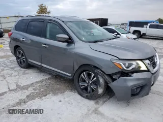 2018 Nissan Pathfinder Platinum with VIN 5N1DR2MM0JC648997, listed as a Copart auction lot 72800184 with 145,940 mi miles and Salvage title. Bid and sale history available at DreamBid. Image 4.