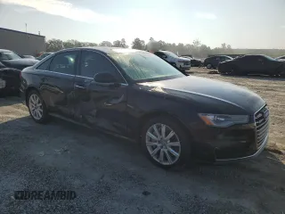 2016 Audi A6 Premium Plus with VIN WAUFMAFC1GN000735, listed as a Copart auction lot 60541845 with 54,537 mi miles and Salvage title. Bid and sale history available at DreamBid. Image 4.