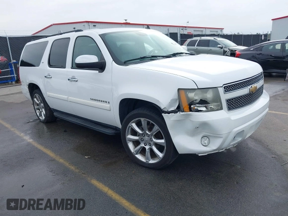 2008 Chevrolet Suburban LTZ with VIN 1GNFC16018R143195, listed as a IAAI auction lot 41577367 with 223,506 mi miles and . Bid and sale history available at DreamBid. Image 1.