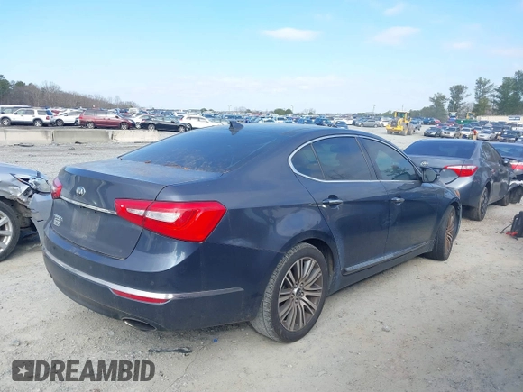 2015 Kia Cadenza Premium with VIN KNALN4D79F5195179, listed as a IAAI auction lot 41497523 with 258,695 mi miles. Bid and sale history available at carsss.com. Image 13.