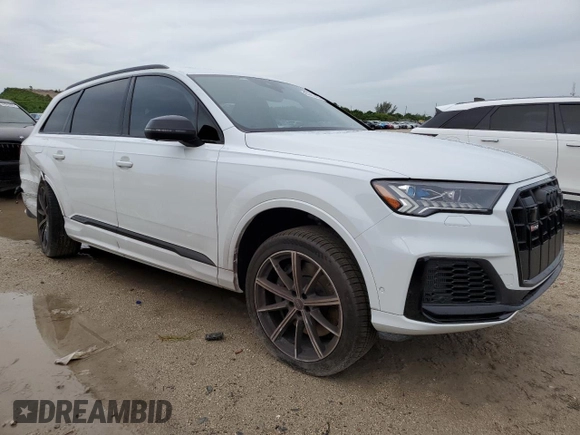 2021 Audi SQ7 Prestige z VIN WA1VWBF77MD022512, wystawiony jako Copart lot #65080404 z przebiegiem 43 506 mil mil oraz Szkoda całkowita • Salvage title. Historia ofert i sprzedaży dostępna na DreamBid. Obrazek 4.