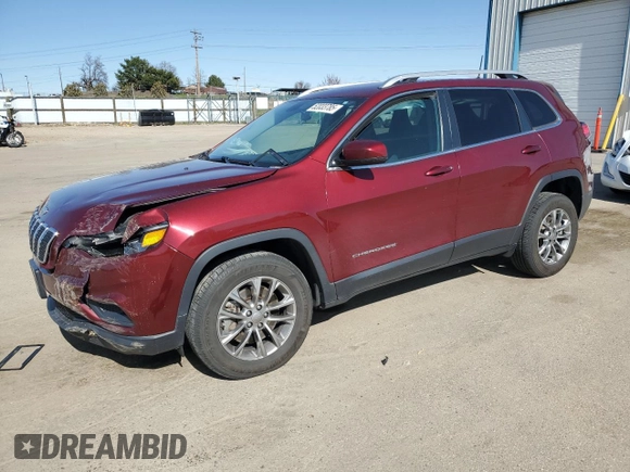 2019 Jeep Cherokee Latitude Plus with VIN 1C4PJMLB6KD477950, listed as a Copart auction lot 52033785 with 78,214 mi miles and Salvage Title. Bid and sale history available at carsss.com. Image 1.