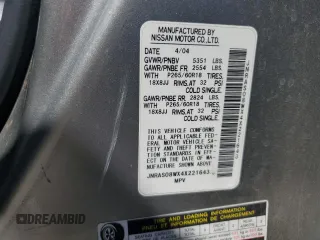 2004 Infiniti FX with VIN JNRAS08WX4X221643, listed as a Copart auction lot 67894254 with Not Provided miles and Salvage Title. Bid and sale history available at carsss.com. Image 14.