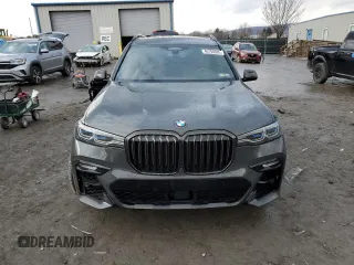 2022 BMW X7 M50i with VIN 5UXCX6C00N9L87710, listed as a Copart auction lot 46780085 with 46,876 mi miles and Salvage Title. Bid and sale history available at carsss.com. Image 5.