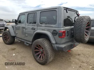 2021 Jeep Wrangler Unlimited Rubicon z VIN 1C4HJXFG4MW531718, wystawiony jako Copart lot #56639895 z przebiegiem 34 719 mil mil oraz Szkoda całkowita • Salvage title. Historia ofert i sprzedaży dostępna na DreamBid. Obrazek 2.