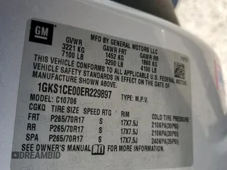 2014 GMC Yukon SLT with VIN 1GKS1CE00ER229897, listed as a Copart auction lot 88153085 with 213,106 mi miles and Salvage Title. Bid and sale history available at carsss.com. Image 13.