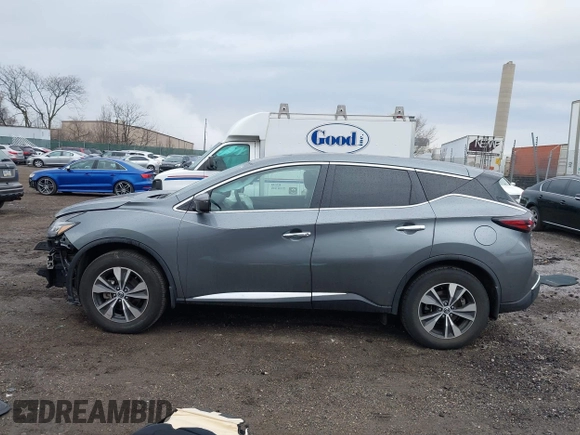 2020 Nissan Murano S with VIN 5N1AZ2AS8LN162337, listed as a IAAI auction lot 41686558 with 49,735 mi miles and . Bid and sale history available at DreamBid. Image 14.