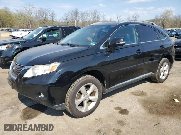 2010 Lexus RX 350 with VIN 2T2BK1BA1AC032196, listed as a Copart auction lot 54130395 with 184,445 mi miles and Salvage Title. Bid and sale history available at carsss.com. Image 1.
