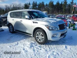 2016 Infiniti QX80 with VIN JN8AZ2NE0G9123172, listed as a IAAI auction lot 41425064 with 94,541 mi miles. Bid and sale history available at carsss.com. Image 1.