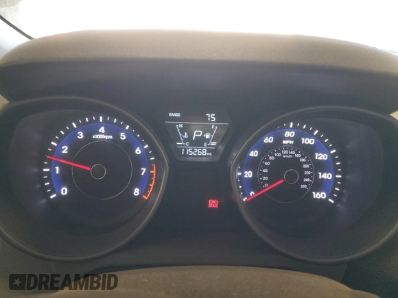2016 Hyundai Elantra SE with VIN 5NPDH4AE9GH752076, listed as a Copart auction lot 86973604 with 115,268 mi miles and Clean Title. Bid and sale history available at DreamBid. Image 9.