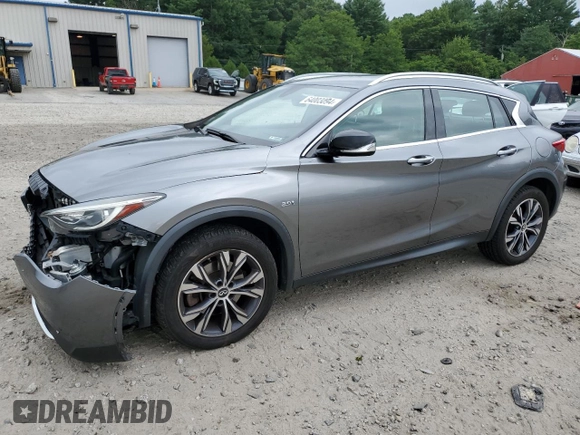 2017 Infiniti QX30 Luxury with VIN SJKCH5CR1HA026123, listed as a Copart auction lot 64003094 with 93,651 mi miles and Salvage title. Bid and sale history available at DreamBid. Image 1.