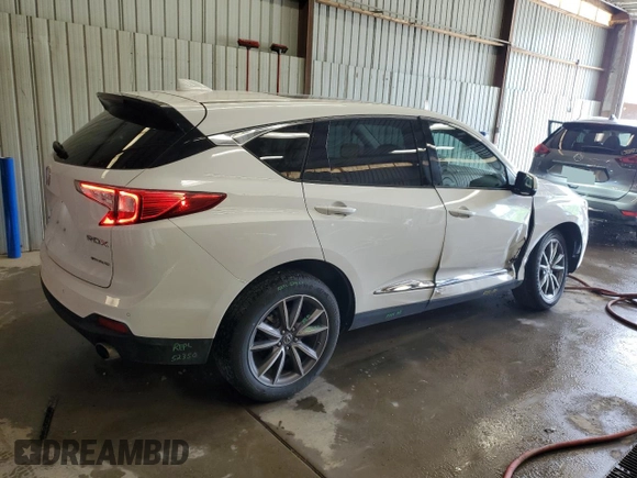 2020 Acura RDX Technology with VIN 5J8TC2H58LL041559, listed as a Copart auction lot 59469745 with 85,928 mi miles and Salvage title. Bid and sale history available at DreamBid. Image 3.