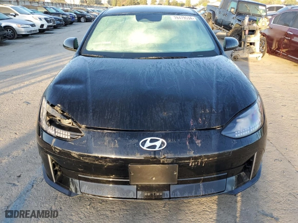 2023 Hyundai IONIQ 6 SEL with VIN KMHM34AA9PA048068, listed as a Copart auction lot 88573255 with 12601 miles and Salvage Title. Bid and sale history available at carsss.com. Image 5.