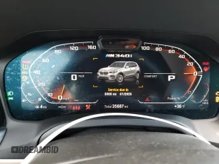 2022 BMW 3 Series M340i xDrive with VIN 3MW5U9J0XN8C56184, listed as a Copart auction lot 85974534 with 35,687 mi miles and Salvage Title. Bid and sale history available at carsss.com. Image 9.