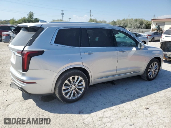 2020 Cadillac XT6 FWD Premium Luxury with VIN 1GYKPCRSXLZ122143, listed as a Copart auction lot 70799484 with 87,962 mi miles and Salvage Title. Bid and sale history available at carsss.com. Image 3.