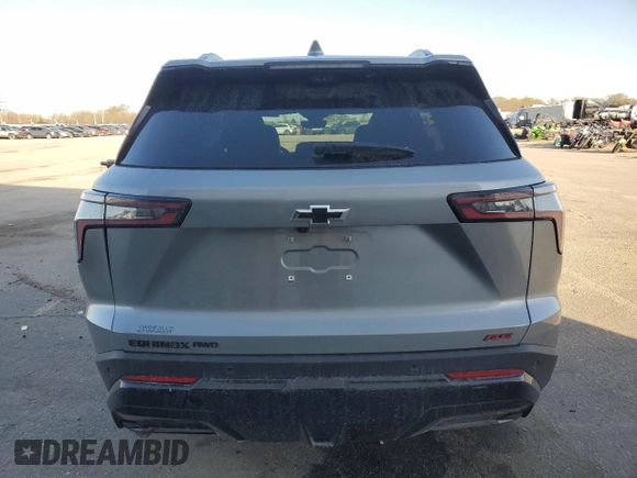 2025 Chevrolet Equinox AWD RS with VIN 3GNAXTEG9SL112476, listed as a Copart auction lot 50520325 with 2,313 mi miles and Salvage title. Bid and sale history available at DreamBid. Image 6.