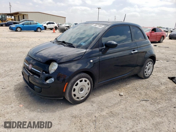 2012 FIAT 500 Pop z VIN 3C3CFFAR0CT380190, wystawiony jako Copart lot #58071965 z przebiegiem 111 203 mil mil oraz Szkody całkowita. Historia ofert i sprzedaży dostępna na DreamBid. Obrazek 1.