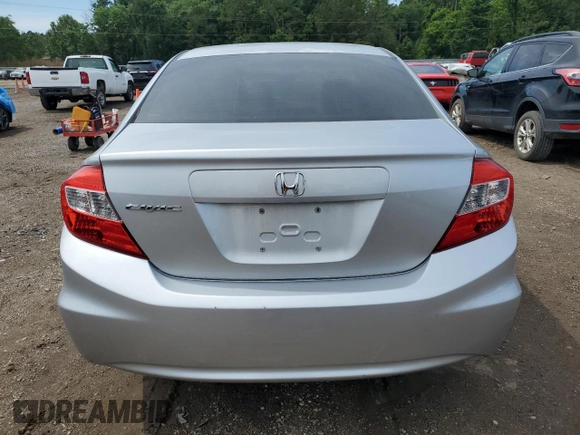 2012 Honda Civic EX with VIN 2HGFB2F84CH557055, listed as a Copart auction lot 55141985 with 174,379 mi miles and Salvage Title. Bid and sale history available at DreamBid. Image 6.