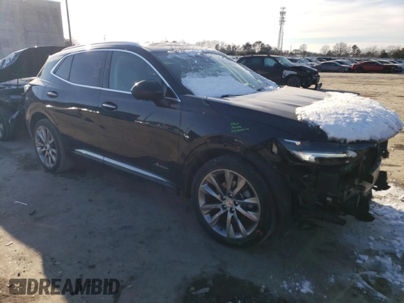 2021 Buick Envision Avenir with VIN LRBFZSR47MD065040, listed as a Copart auction lot 89197335 with 45,888 mi miles and Salvage Title. Bid and sale history available at carsss.com. Image 4.