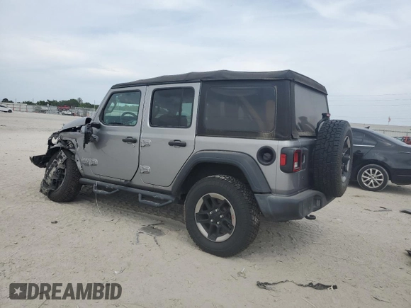 2018 Jeep Wrangler Unlimited Sport с VIN 1C4HJXDG1JW151623, выставлен на аукционе Copart как лот 53703055 с пробегом 54 186 миль миль и Списание • Salvage title. История ставок и продаж доступна на DreamBid. Изображение 2.