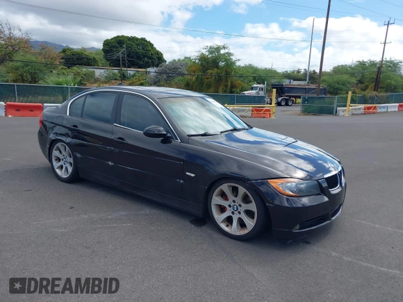 2007 BMW 3 Series 335i with VIN WBAVB73517PA88476, listed as a IAAI auction lot 42300906 with 133,341 mi miles and . Bid and sale history available at DreamBid. Image 1.