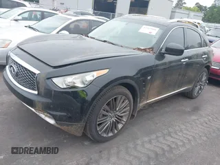 2017 Infiniti QX70 z VIN JN8CS1MU2HM140540, wystawiony jako IAAI lot #42367880 z przebiegiem 109 214 mil mil oraz . Historia ofert i sprzedaży dostępna na DreamBid. Obrazek 2.