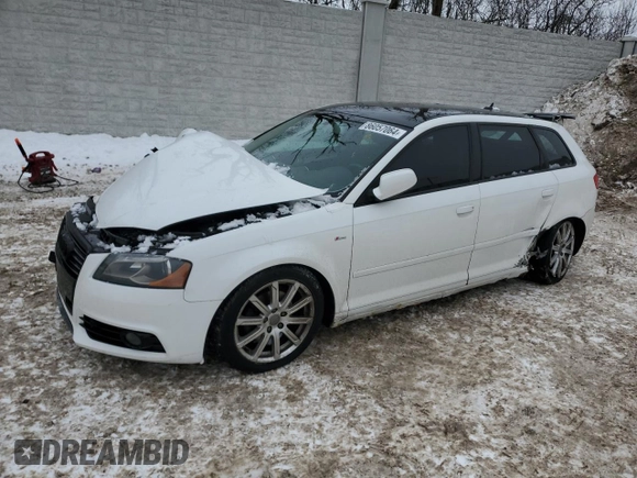 2011 Audi A3 2.0 TDI Premium Plus with VIN WAUKJAFM7BA130177, listed as a Copart auction lot 86057064 with 125,072 mi miles and Non Repairable. Bid and sale history available at carsss.com. Image 1.
