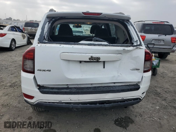 2015 Jeep Compass High Altitude Edition with VIN 1C4NJDEB9FD418210, listed as a Copart auction lot 84516744 with 117,344 mi miles and Non Repairable. Bid and sale history available at carsss.com. Image 6.