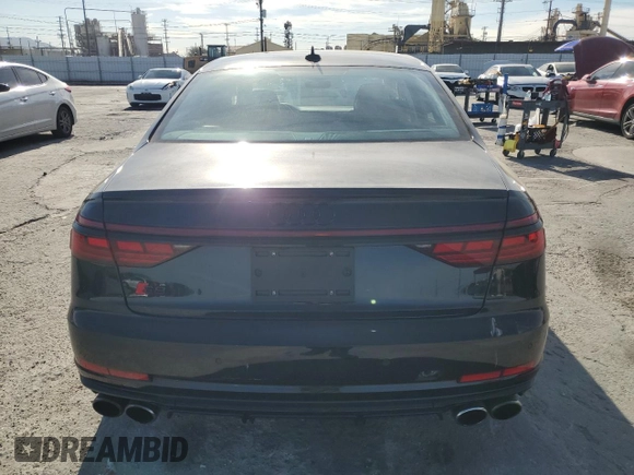 2022 Audi S8 with VIN WAULSAF84NN000519, listed as a Copart auction lot 47127135 with 30,032 mi miles and Salvage Title. Bid and sale history available at DreamBid. Image 6.