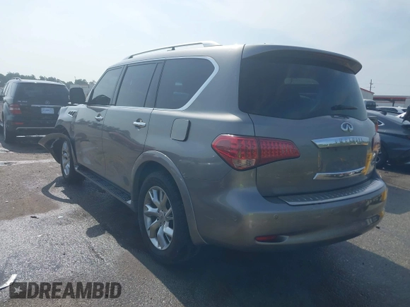 2014 Infiniti QX80 with VIN JN8AZ2NF7E9556462, listed as a IAAI auction lot 42629116 with 152,015 mi miles and . Bid and sale history available at DreamBid. Image 3.