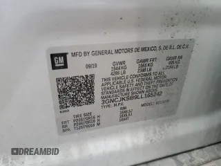 2020 Chevrolet Trax LS z VIN 3GNCJKSB9LL165242, wystawiony jako Copart lot #59348515 z przebiegiem 98 440 mil mil oraz Nie do naprawy • Non repairable. Historia ofert i sprzedaży dostępna na DreamBid. Obrazek 13.