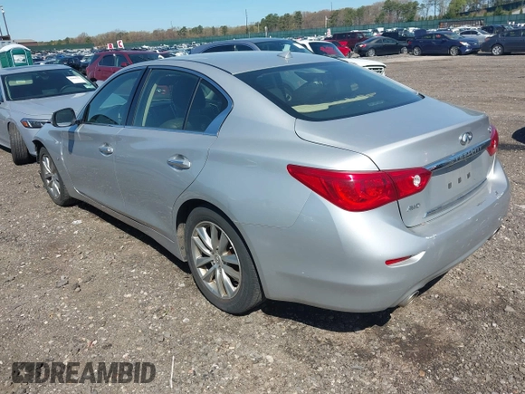 2015 Infiniti Q50 with VIN JN1BV7AR3FM416371, listed as a IAAI auction lot 42036139 with 76,239 mi miles and . Bid and sale history available at DreamBid. Image 3.