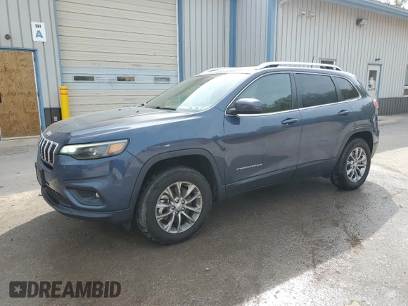 2021 Jeep Cherokee Altitude with VIN 1C4PJMLB7MD102166, listed as a Copart auction lot 54046295 with 64,794 mi miles and Salvage title. Bid and sale history available at DreamBid. Image 1.
