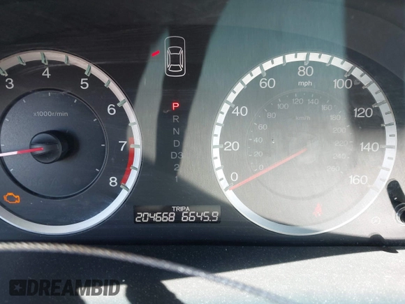 2009 Honda Accord EX-L with VIN 1HGCP36829A004440, listed as a IAAI auction lot 42041068 with 204,668 mi miles and . Bid and sale history available at DreamBid. Image 7.