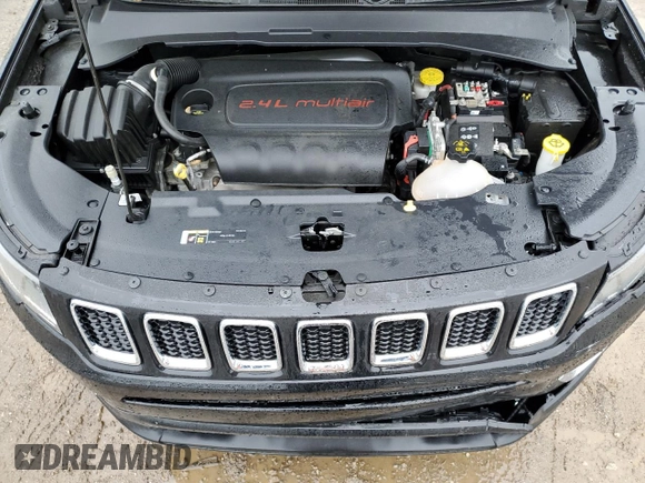 2021 Jeep Compass Altitude with VIN 3C4NJDBB7MT517572, listed as a Copart auction lot 57834785 with 23,523 mi miles and Non repairable. Bid and sale history available at DreamBid. Image 12.