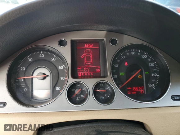 2008 Volkswagen Passat Komfort with VIN WVWLK73C28E121987, listed as a Copart auction lot 78504164 with 158,147 mi miles and Salvage title. Bid and sale history available at DreamBid. Image 9.