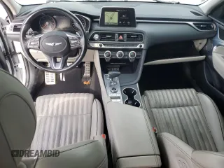 2019 Genesis G70 Advanced with VIN KMTG74LE1KU017153, listed as a Copart auction lot 86956504 with 73,257 mi miles and Salvage Title. Bid and sale history available at DreamBid. Image 8.