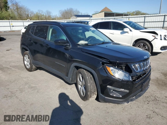 2019 Jeep Compass Altitude with VIN 3C4NJCBB9KT614537, listed as a Copart auction lot 53505475 with 120,623 mi miles and Salvage title. Bid and sale history available at DreamBid. Image 4.