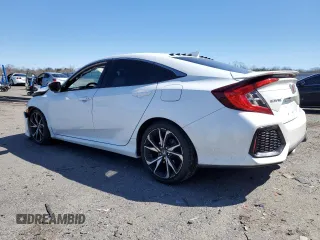 2018 Honda Civic Si with VIN 2HGFC1E54JH705569, listed as a Copart auction lot 49988875 with 76,589 mi miles and Salvage Title. Bid and sale history available at DreamBid. Image 2.