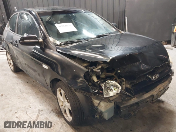 2007 Hyundai Accent SE with VIN KMHCN36C67U026540, listed as a IAAI auction lot 41062633 with 70,143 mi miles. Bid and sale history available at carsss.com. Image 1.