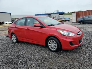2013 Hyundai Accent GLS with VIN KMHCT4AE0DU516326, listed as a Copart auction lot 51529655 with 87,355 mi miles and Salvage Title. Bid and sale history available at carsss.com. Image 4.