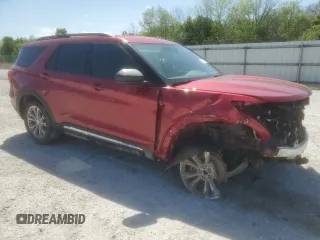 2021 Ford Explorer XLT with VIN 1FMSK8DH0MGA58894, listed as a Copart auction lot 52702735 with 52,553 mi miles and Salvage Title. Bid and sale history available at carsss.com. Image 4.