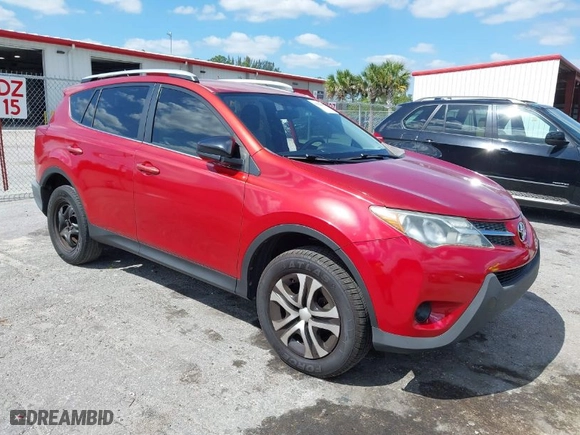 2014 Toyota RAV4 LE with VIN JTMZFREV4EJ005203, listed as a IAAI auction lot 42022295 with 130,193 mi miles. Bid and sale history available at carsss.com. Image 1.