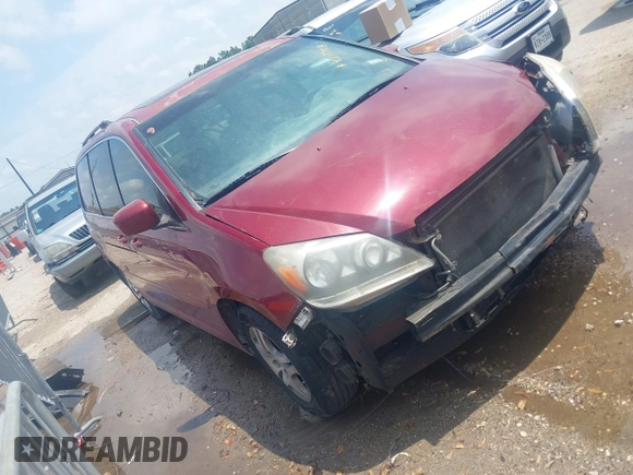 2006 Honda Odyssey EX-L with VIN 5FNRL38606B426919, listed as a IAAI auction lot 42077458 with 125,161 mi miles and . Bid and sale history available at carsss.com. Image 1.