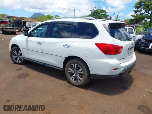 2017 Nissan Pathfinder S with VIN 5N1DR2MN3HC603281, listed as a IAAI auction lot 39728416 with 75,381 mi miles and . Bid and sale history available at DreamBid. Image 3.